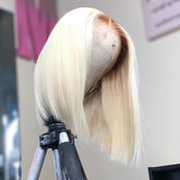 Deep Part Brown Roots Ombre Blonde 613 BOB 13*6 Lace Frontal Wig